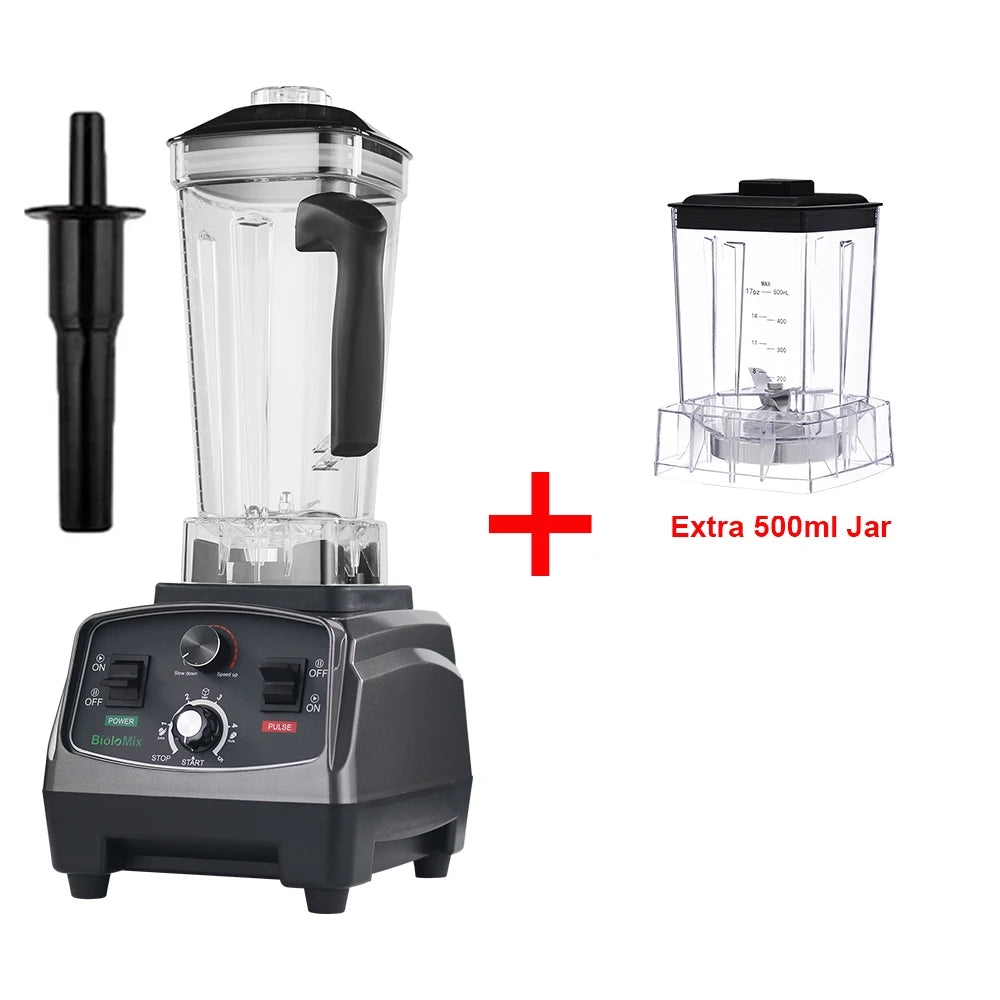 Kitchenflow x BioloMix 2200W - Blender Pro avec minuterie – Mixeur extracteur