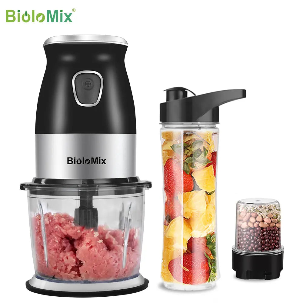 Kitchenflow x BioloMix 500W - Mixeur Multifonction Haute Vitesse 4-en-1