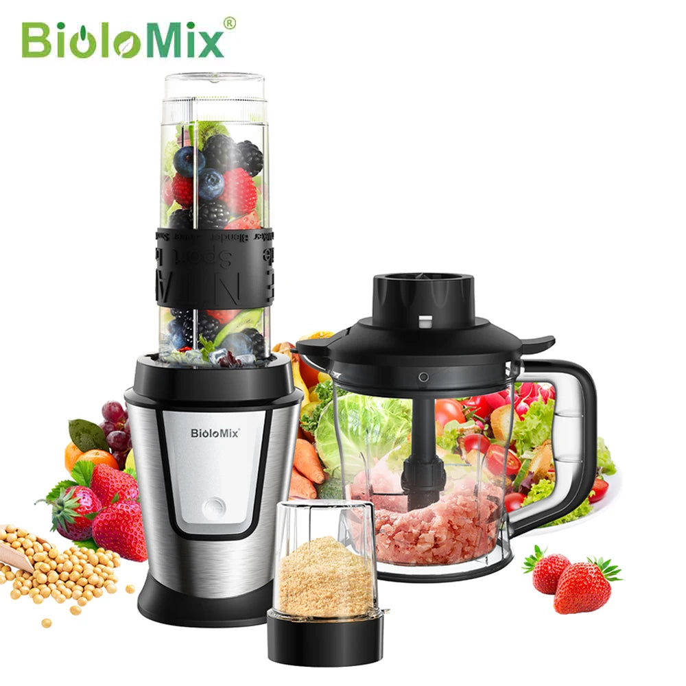 Kitchenflow x BioloMix 700W - Blender Multifonction 3-en-1